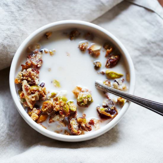 Pistachio Coconut Almond Granola