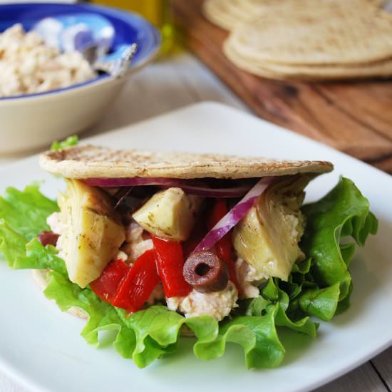 Mediterranean Tuna Wrap