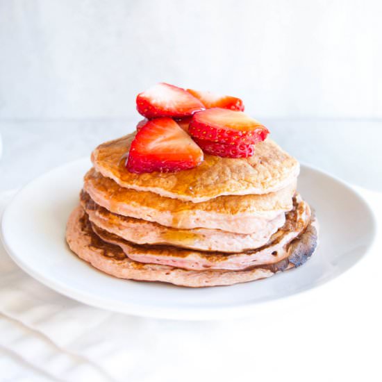 Strawberry Cheesecake Pancakes