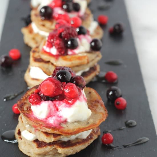 Coconut & Banana Buckwheat Pancakes