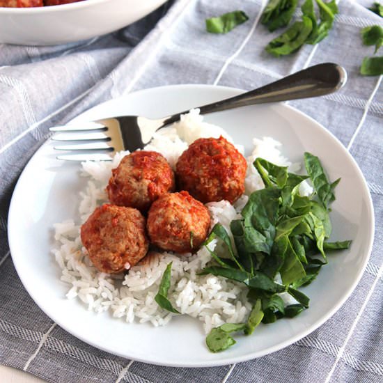 Tangy Crockpot Turkey Meatballs