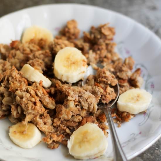 PB Banana Baked Oatmeal with Chia