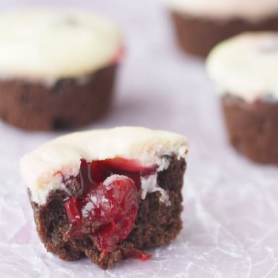 Cherry Cheesecake Brownie Bites