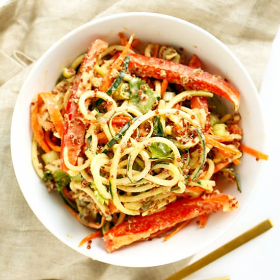 Quinoa and Zucchini Noodles