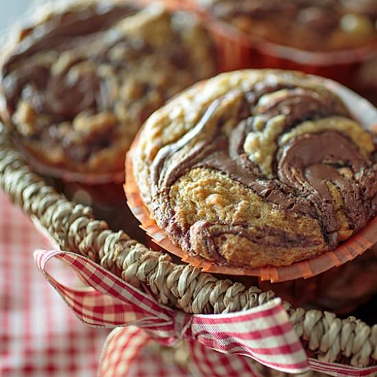 Banana Nutella Muffins