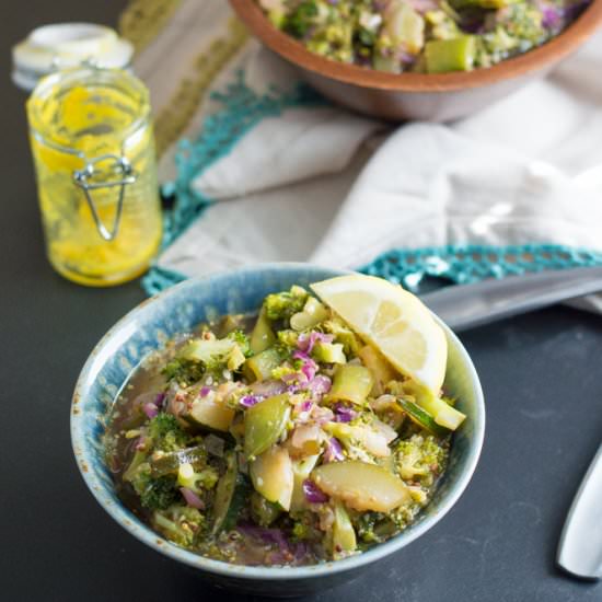 Warmed Asian Broccoli Bowls
