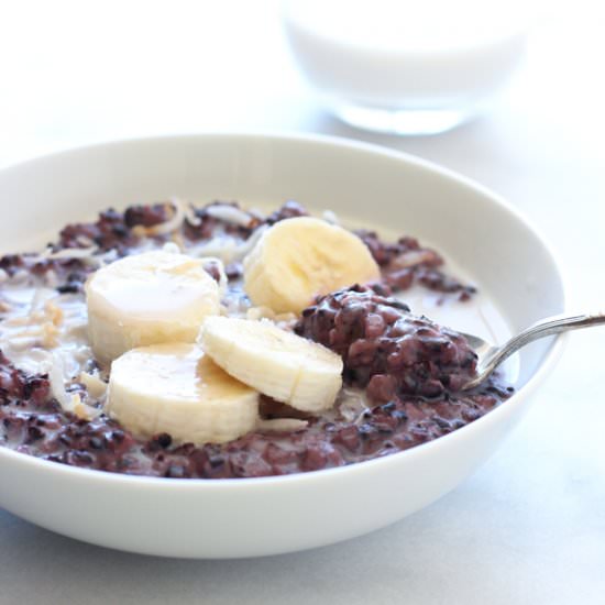 Black Rice Breakfast Pudding
