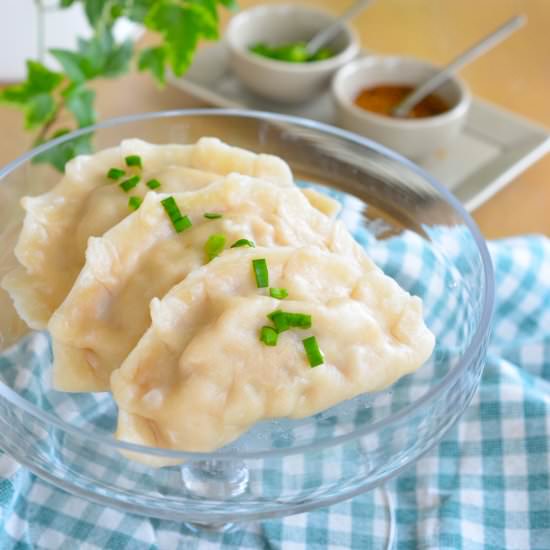 Kimchi Mandu (Steamed Dumplings)