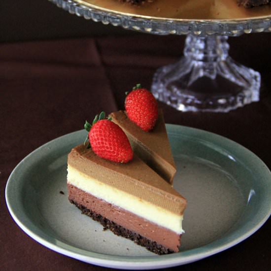 Triple Layer Cheesecake