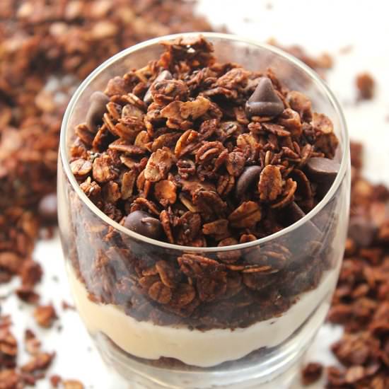 Skinny Dark Chocolate Chia Granola