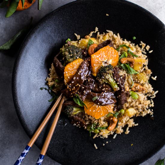 30-Minute Orange Teriyaki Beef