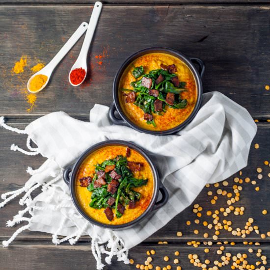 Smoked Paprika Split Pea Soup