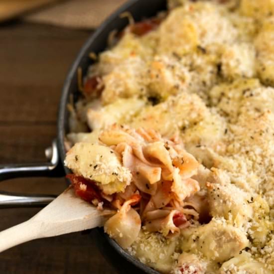 One Skillet Chicken Parmesan