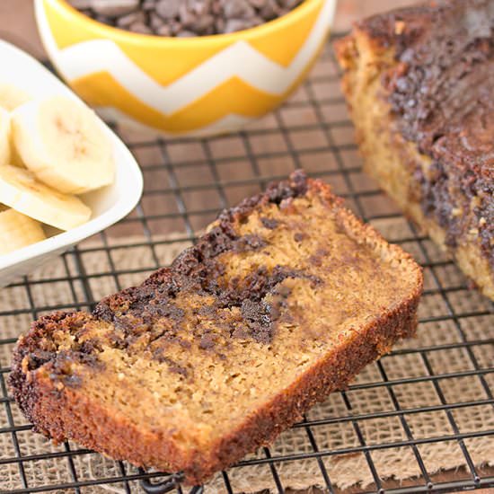 Chocolate Marbled Banana Bread