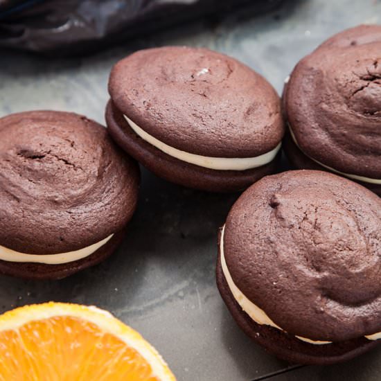 Chocolate Orange Whoopie Pies