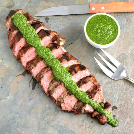 Chimichurri Sauce with Steak