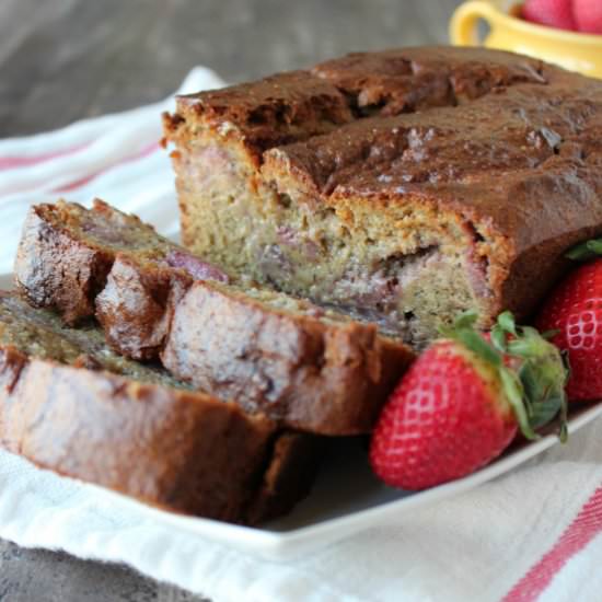 Gluten Free Strawberry Banana Bread
