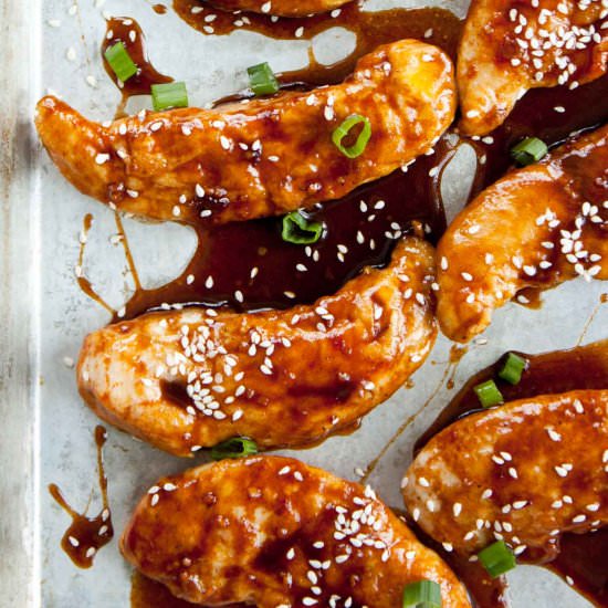 Sticky Sesame Chicken
