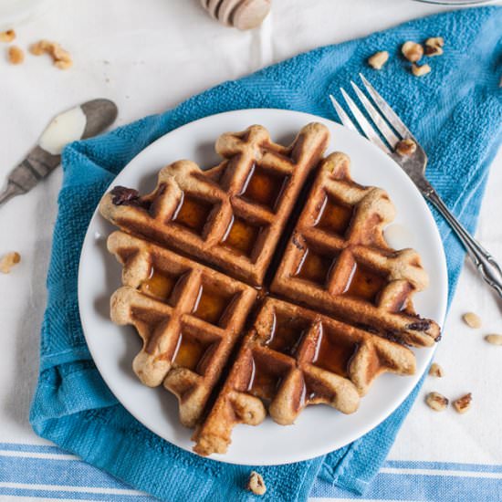 Banana Bread Waffles