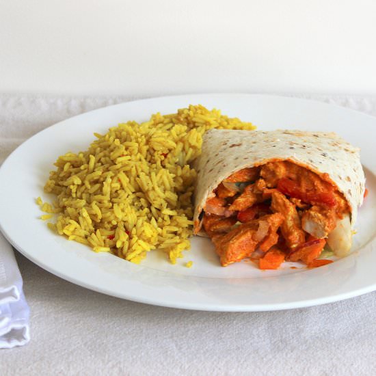 Tandoori Chicken Wraps