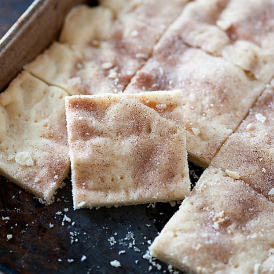 Cinnamon Sugar Shortbread Bars