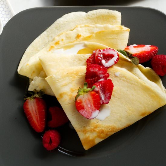 Crepes & Meyer Lemon Curd