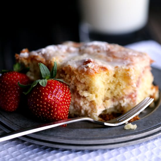 Strawberries and Cream Coffee Cake
