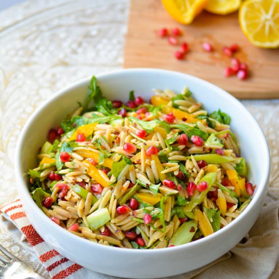 Orzo Pasta Salad with Arugula