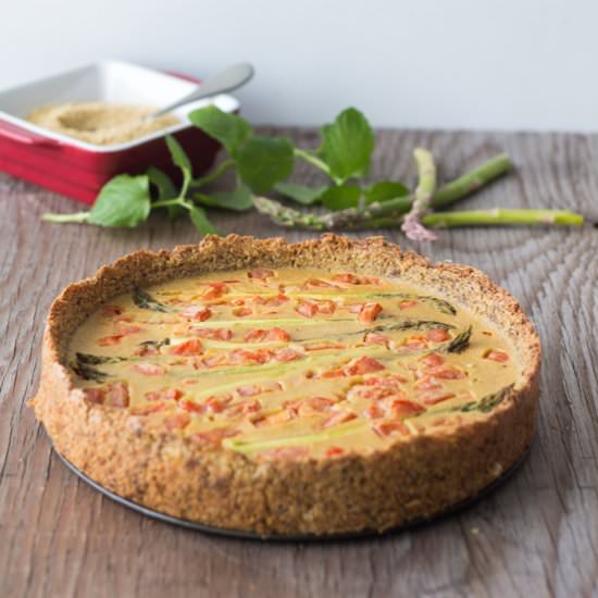 Flourless Vegan Vegetable Quiche