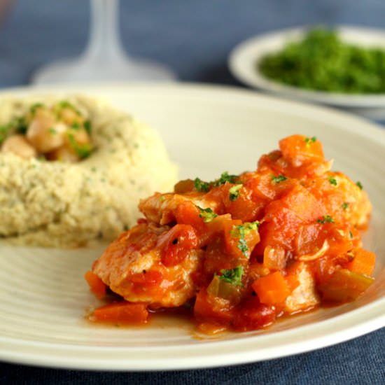Osso Buco Chicken w/ Chickpea Puree
