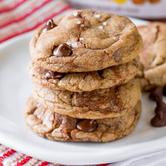 Nutella Chocolate Chip Cookies