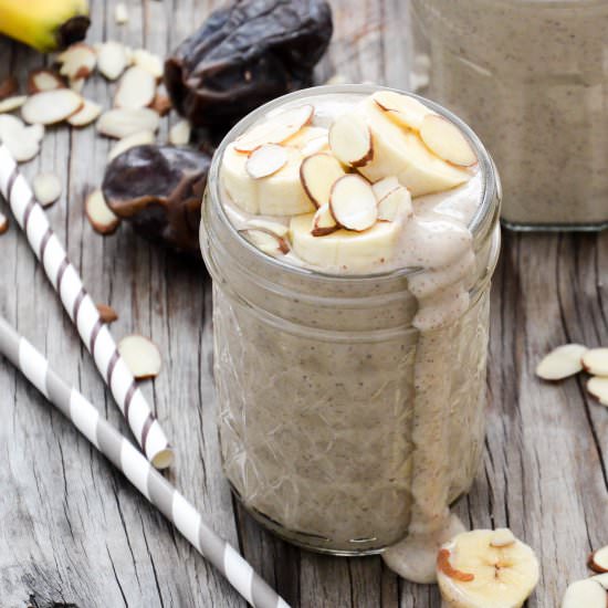 Roasted Banana and Almond Smoothie