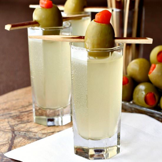 Dirty Martini Shots