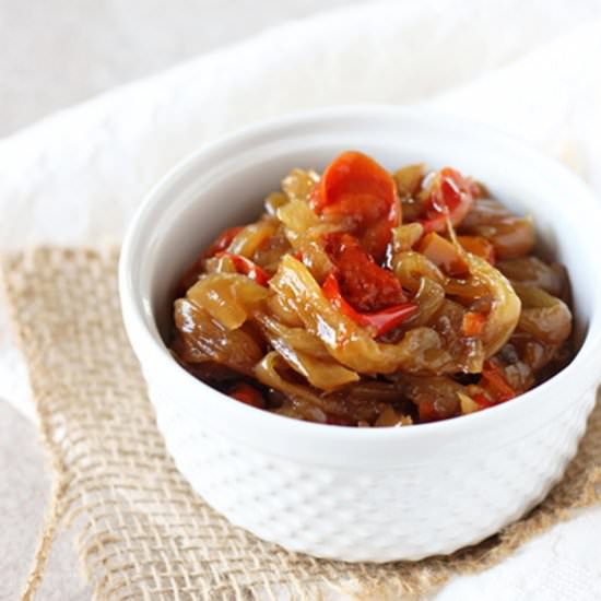 Caramelized onions & peppers