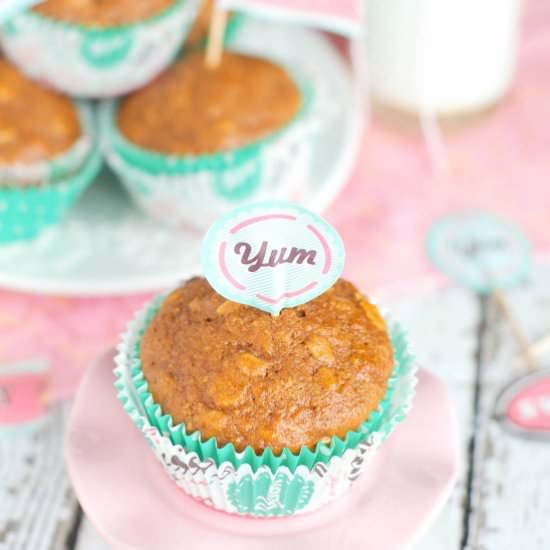 Maple Ginger Banana Muffins