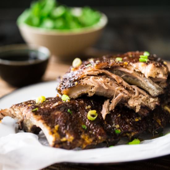 Paleo Honey Garlic Oven Ribs