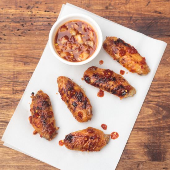 Sweet and Spicy Chicken Wings