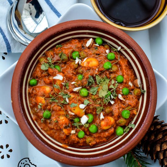Almond Peas Curry
