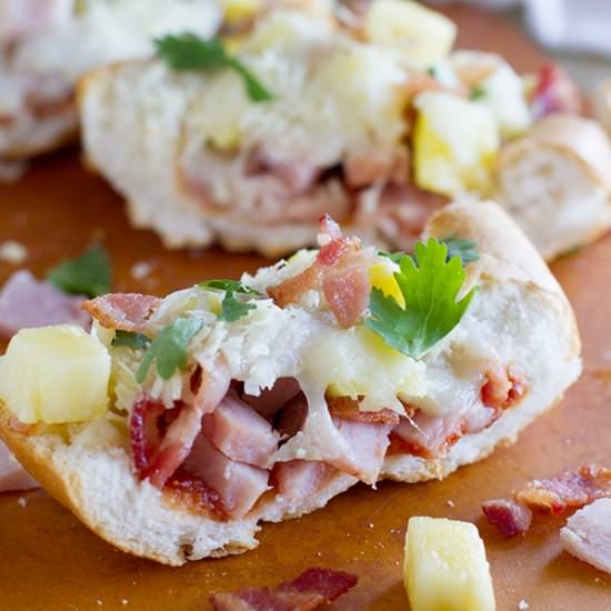French Bread Hawaiian Pizza