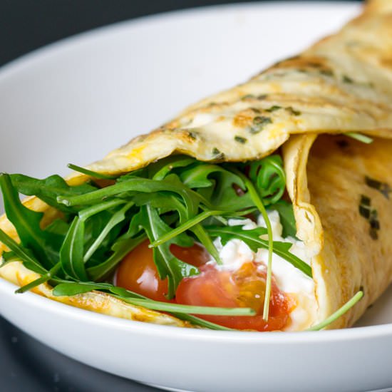 Omelette Wrap w/ Cottage Cheese