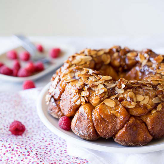 Raspberry Cheesecake Monkey Bread