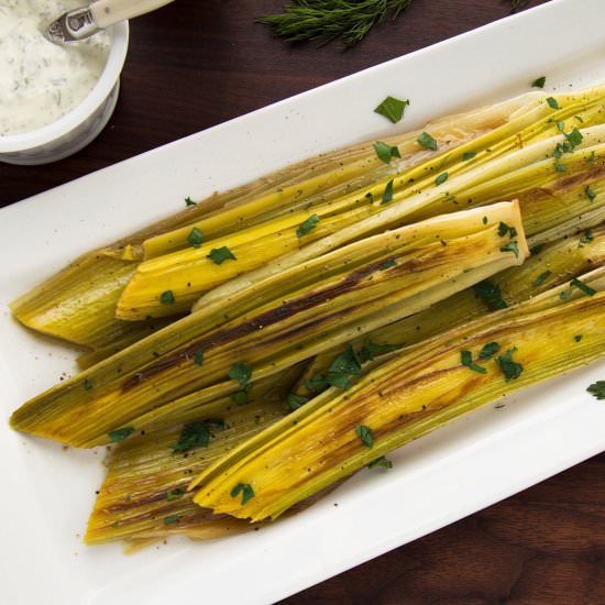 Braised Leeks