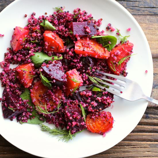 Quinoa with Roasted Beets