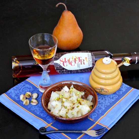 Pears with Pecorino & Honey