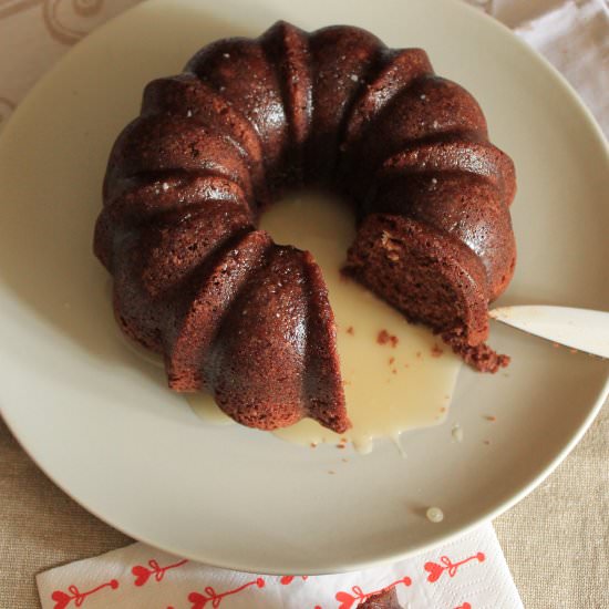 Chocolate Cake with Orange Icing