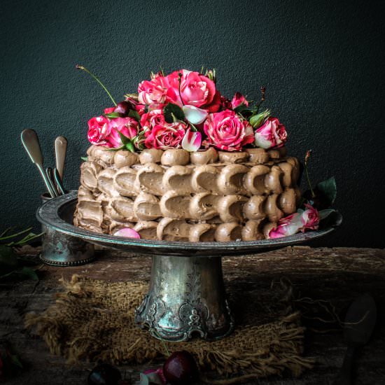 Chocolate and Cherry Cake