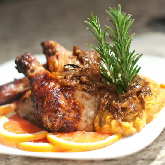 Orange Glazed Roast Chicken