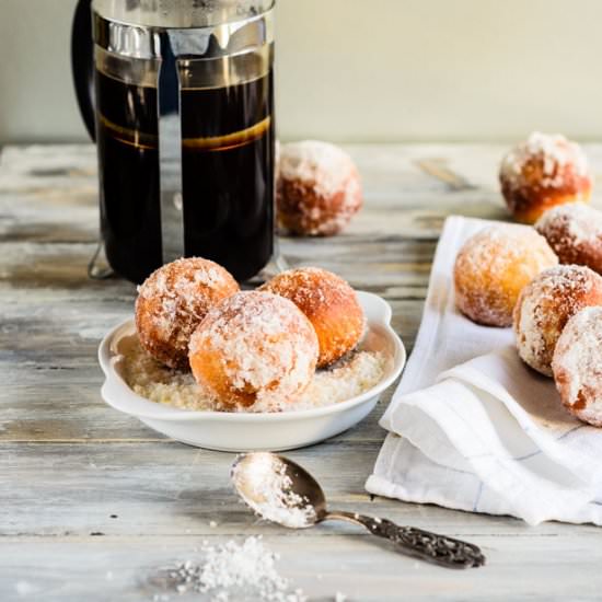 Mango And Coconut Doughnuts