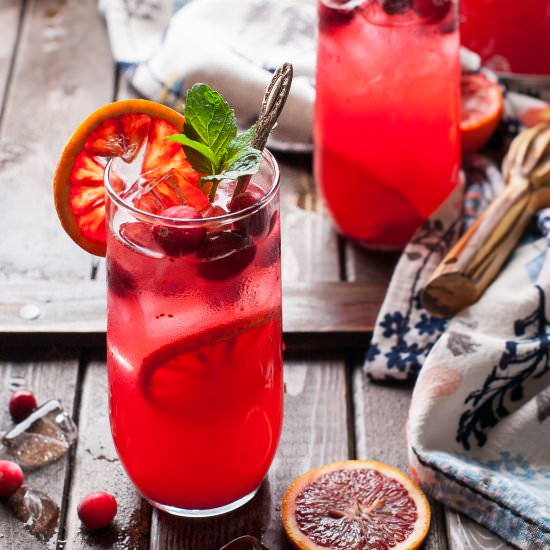 Cranberry Blood Orange Lemonade