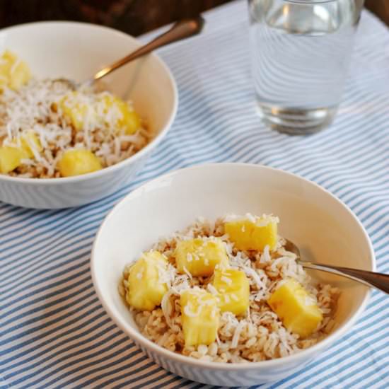 Barley with Pineapple & Coconut